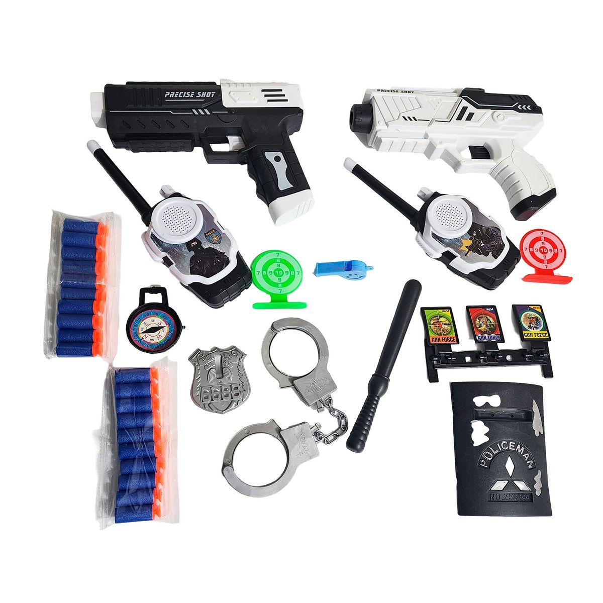 GENERICO - Juguete Walkie Talkies Boquitoqui Set Pistola Lanza Dardo