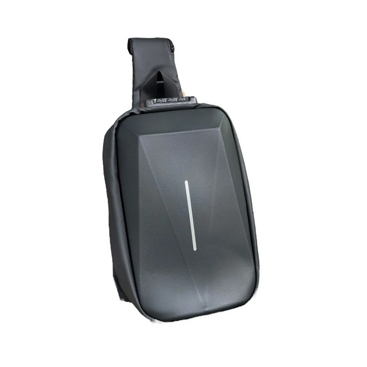 GENERICO - Bolso Cubierta Dura Traveling Pechero Para Hombre Con Clave