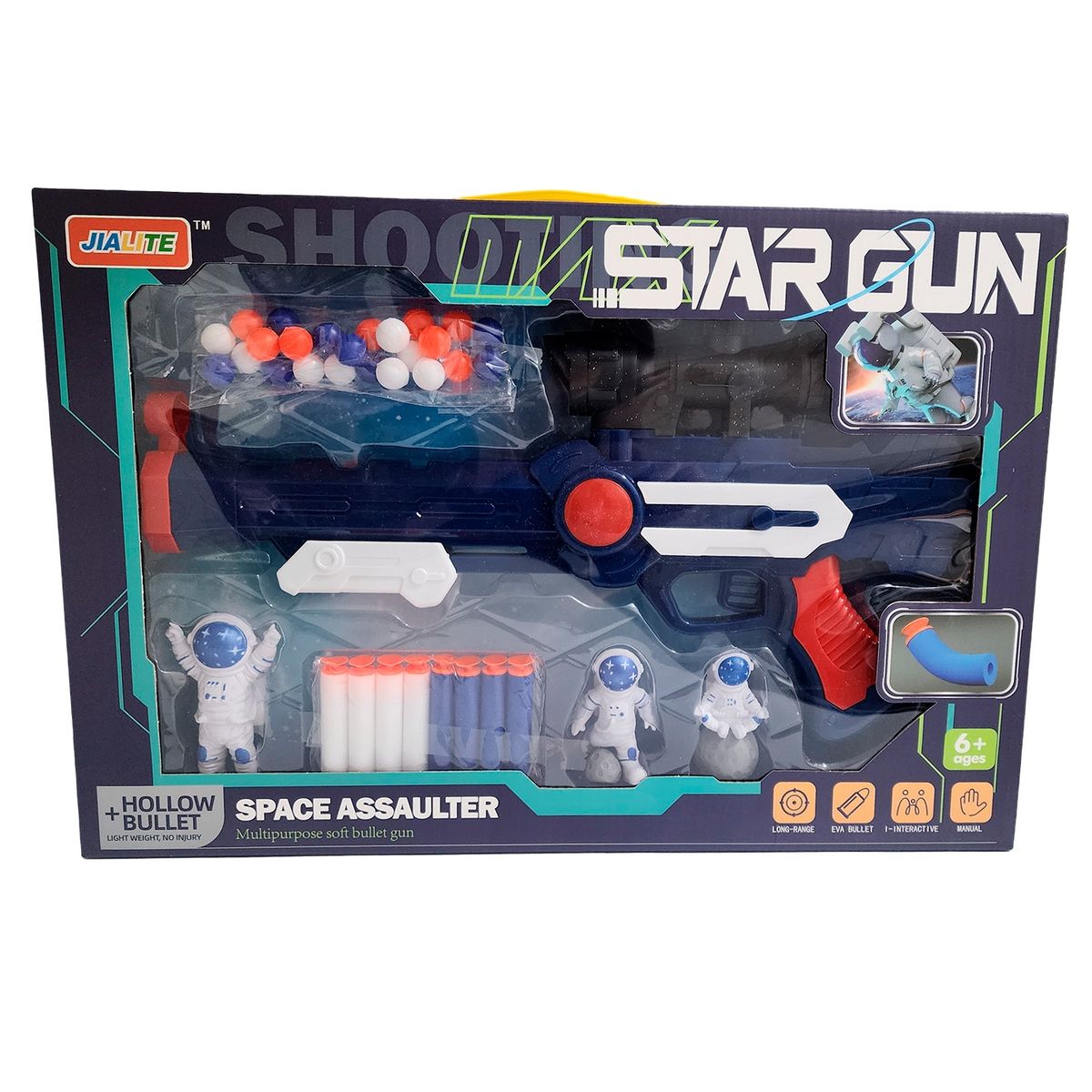 GENERICO - Pistola Lanza Dardos Nerf Y Pelotas Astronauta Juguete Niños