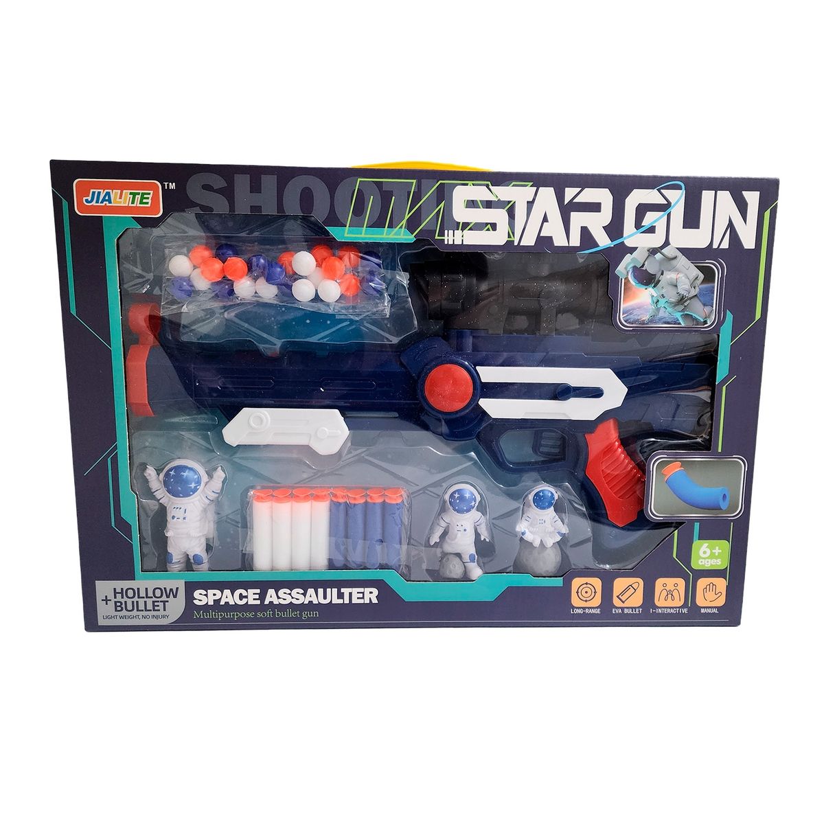 GENERICO - Pistola Lanza Dardos Nerf Y Pelotas Astronauta Juguete Niños