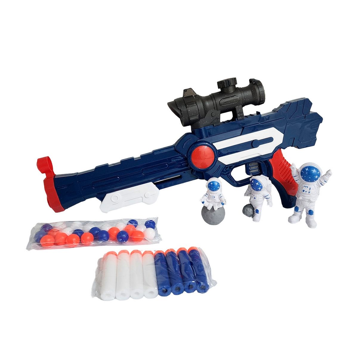 GENERICO - Pistola Lanza Dardos Nerf Y Pelotas Astronauta Juguete Niños