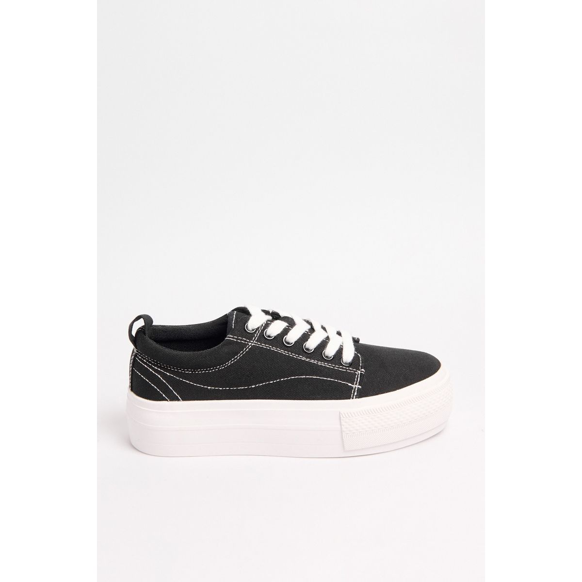 KOAJ - KOAJ Tenis urbano color negro, suela de plataforma Mujer
