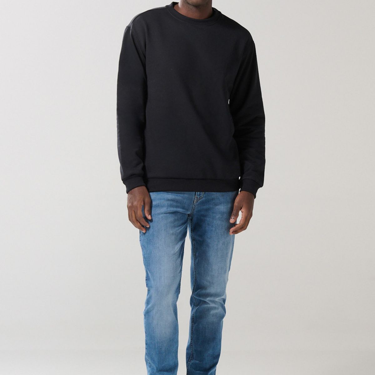 KOAJ - KOAJ Buzo perchado unicolor con cuello redondo y hombro roda Hombre