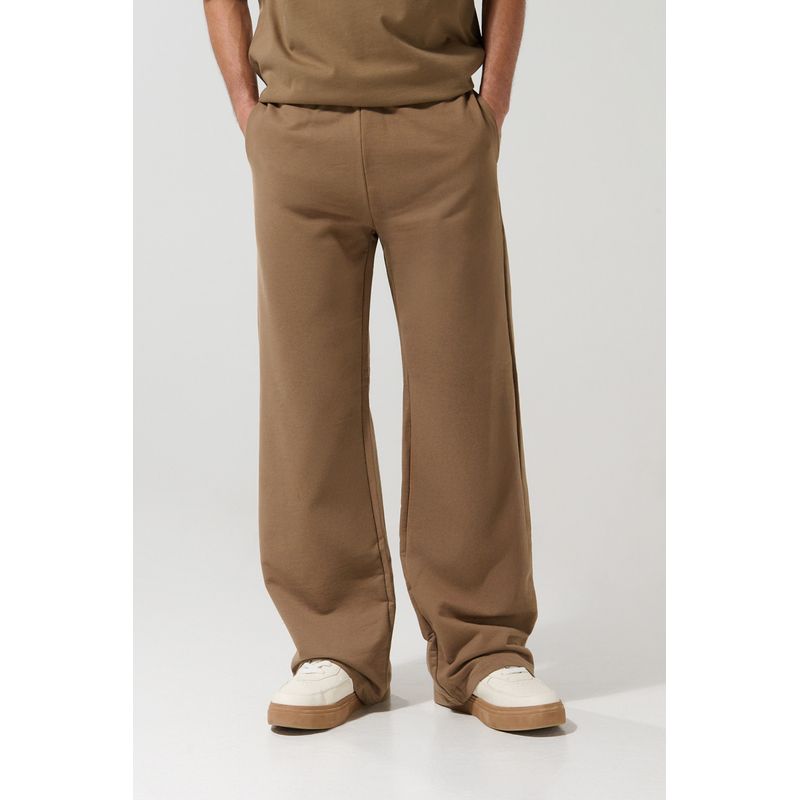 KOAJ - KOAJ Pantalón unicolor jogger con bolsillos y bota recta