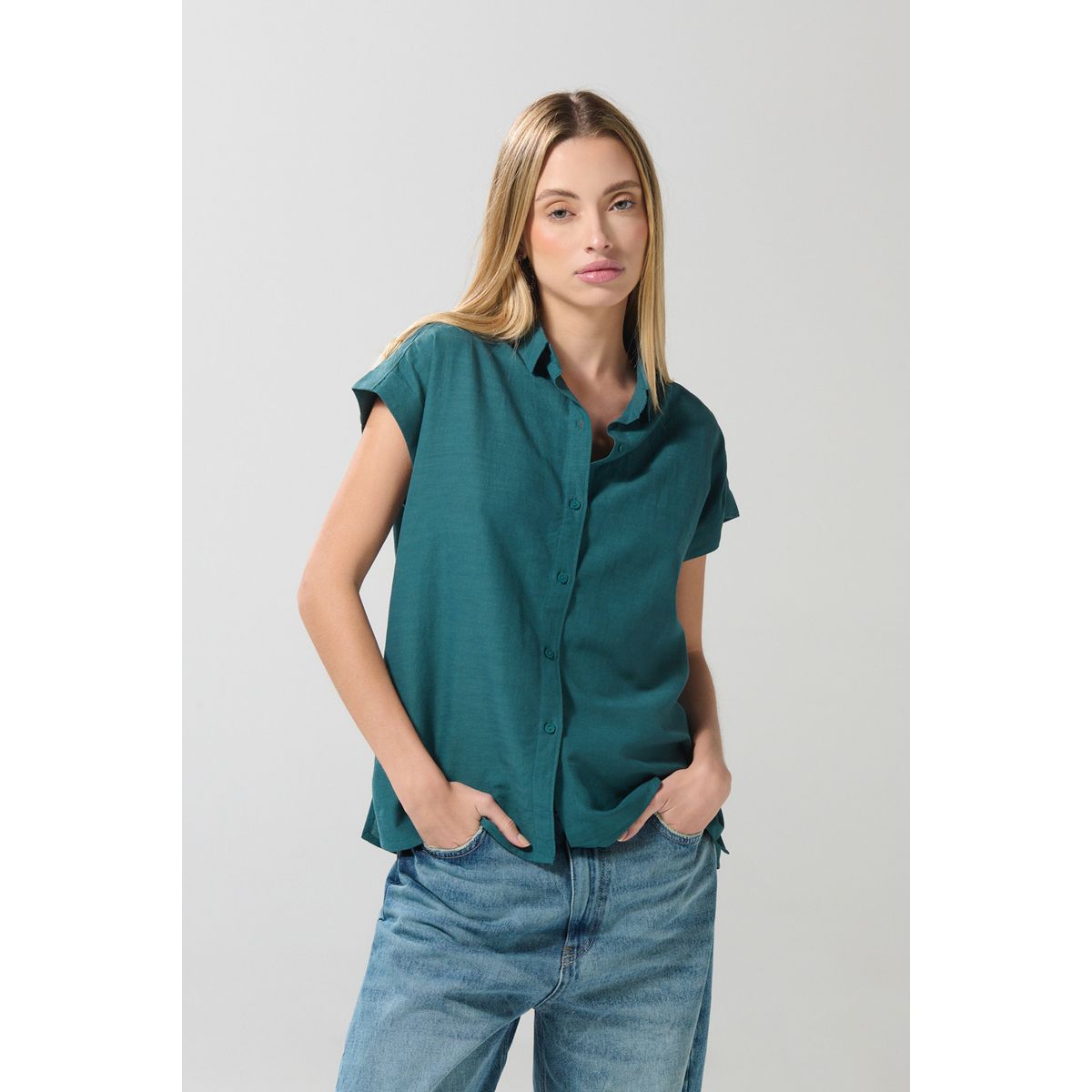 KOAJ - KOAJ BLUSA CAMISERA HOMBRO RODADO Mujer