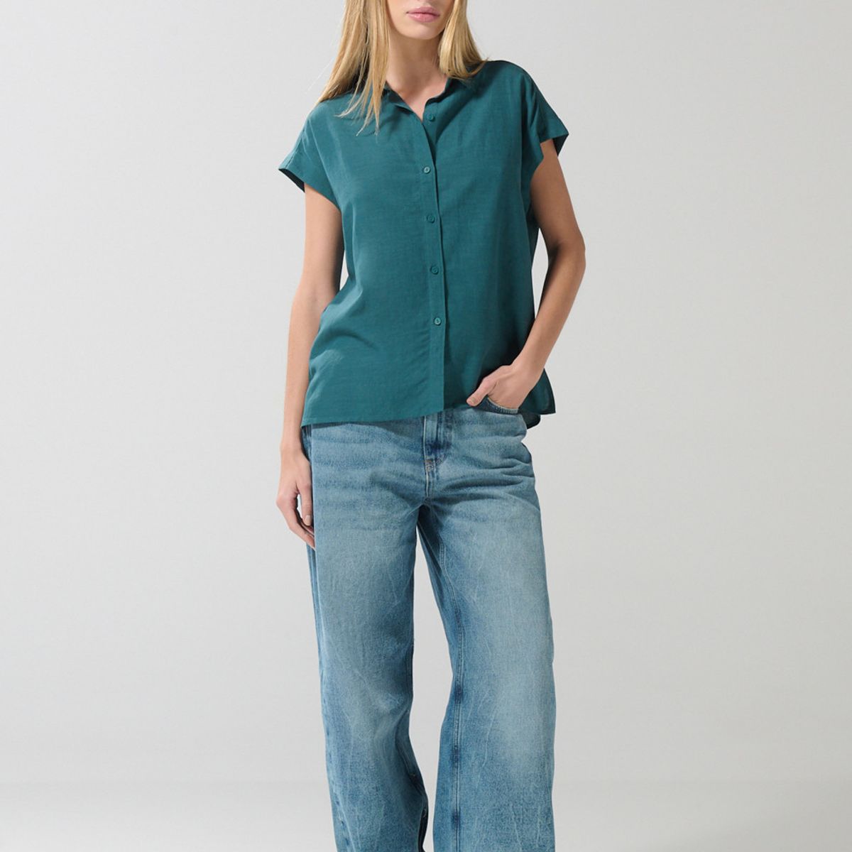 KOAJ - KOAJ BLUSA CAMISERA HOMBRO RODADO Mujer