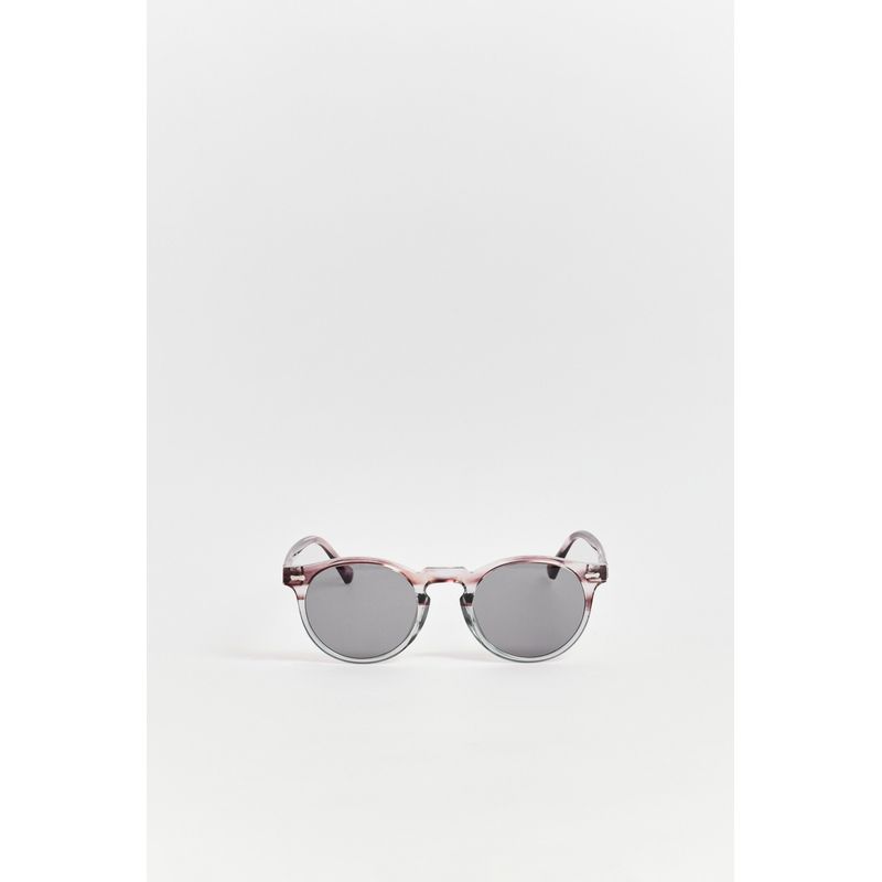 KOAJ - KOAJ Gafas de sol azules oscuras con marco redondo Hombre