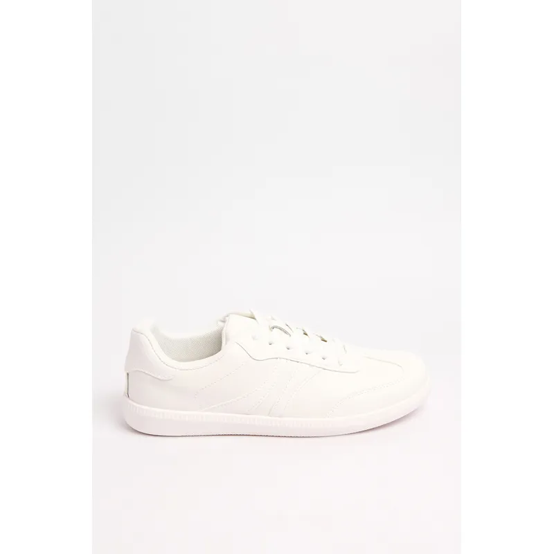 KOAJ - KOAJ Tenis estilo urbano, negro y blanco con piezas en contr Mujer