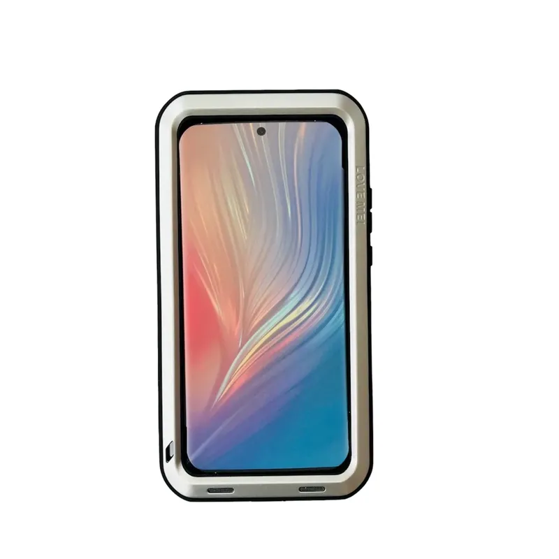 LOVE MEI - Estuche Antigolpes Love Mei Powerful Para Huawei P50 Pro - Plateado
