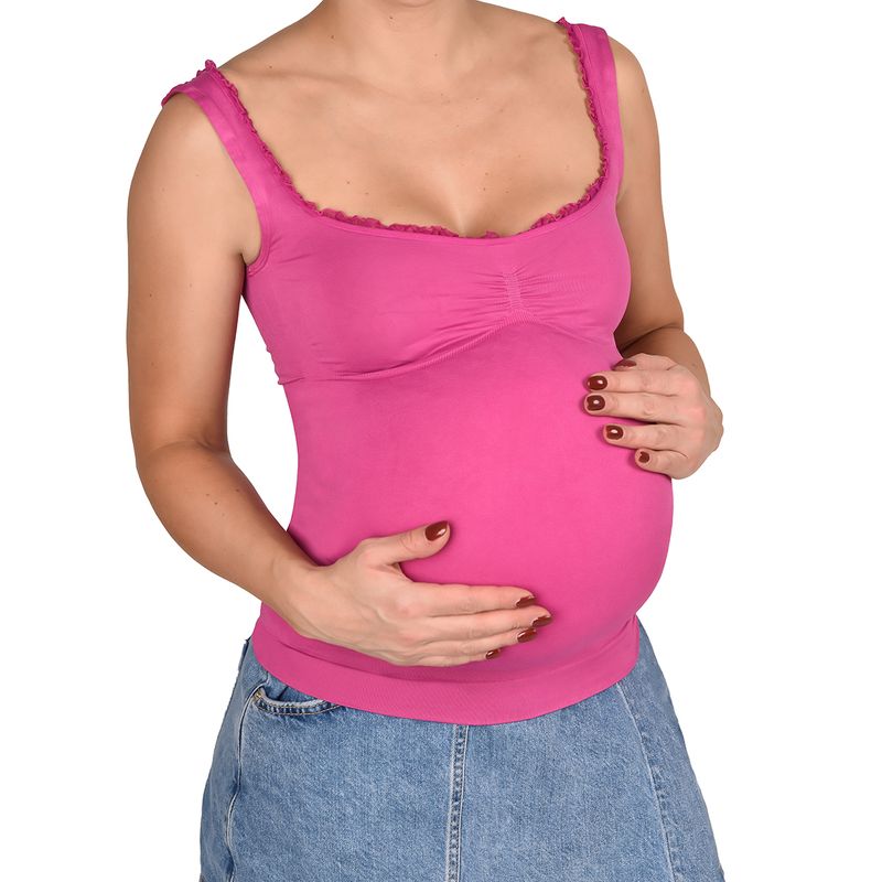 RITCHI - Camiseta Materna Ritchi Cómoda Elástica Perfecta para Todo el Embarazo