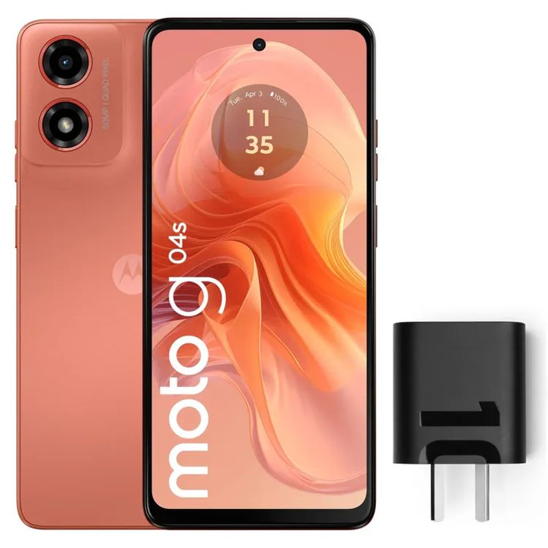 MOTOROLA - Celular Motorola G04s 64 GB / 4 Ram Color Naranja