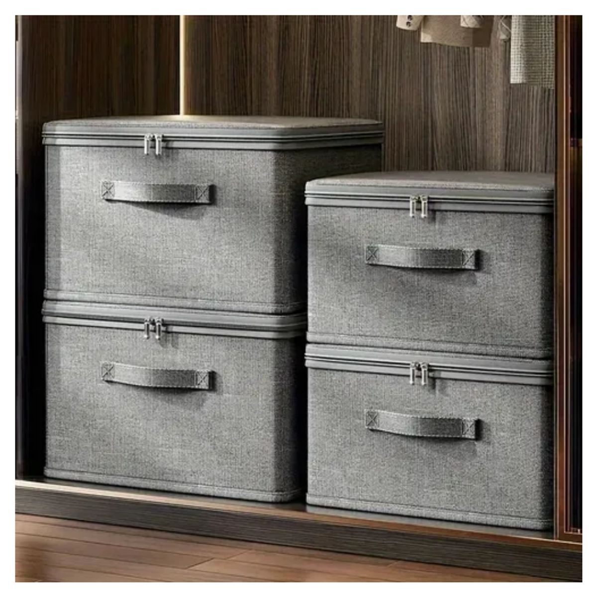 GENERICO - Caja De Almacenamiento Plegable Multiusos Tela Talla XL