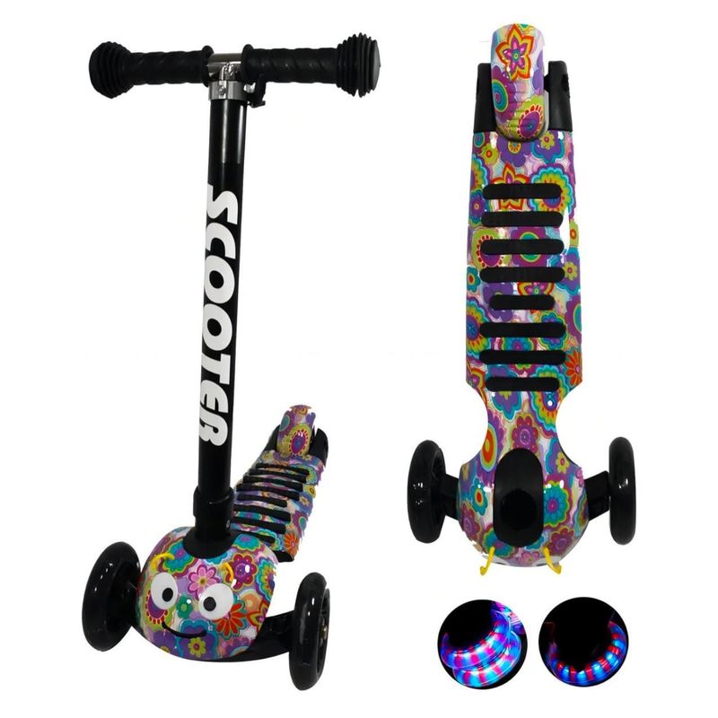 GENERICO - Patineta Scooter Sencilla Para Niñas  Forma Gusano