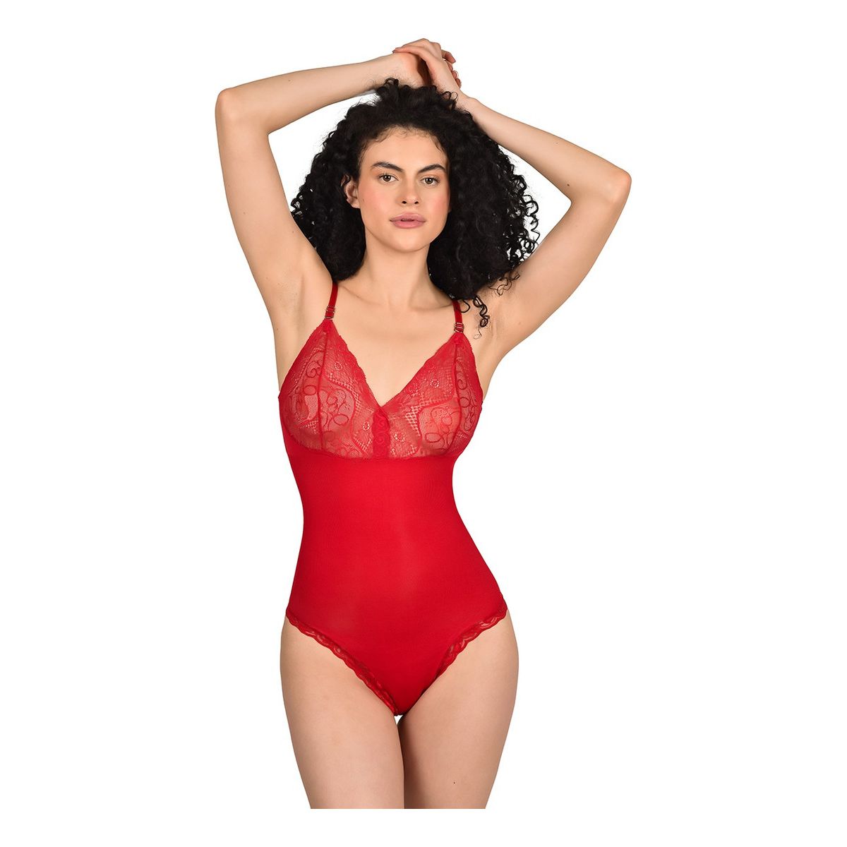 RITCHI - Body Faja Ritchi con Tiras de Encaje Cómodo Versátil
