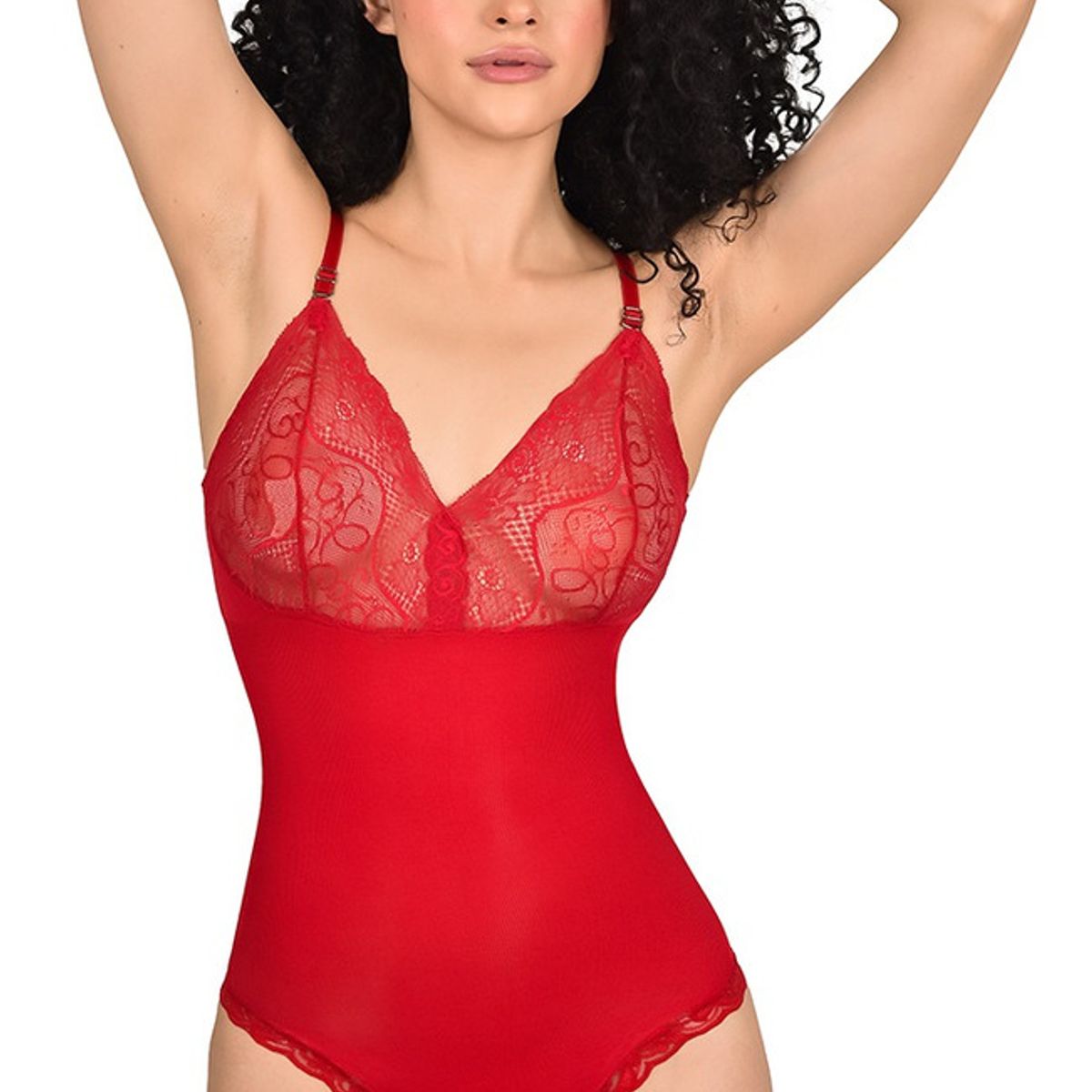 RITCHI - Body Faja Ritchi con Tiras de Encaje Cómodo Versátil