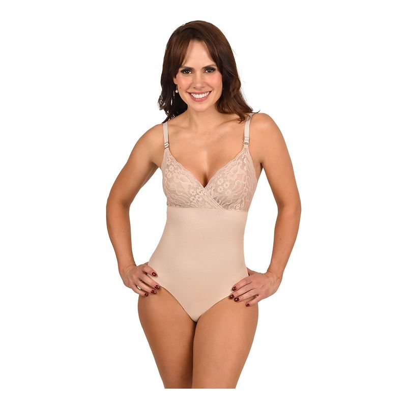 RITCHI - Faja Panty Control Abdomen con Diseño en Busto y Encaje Floral Ritchi