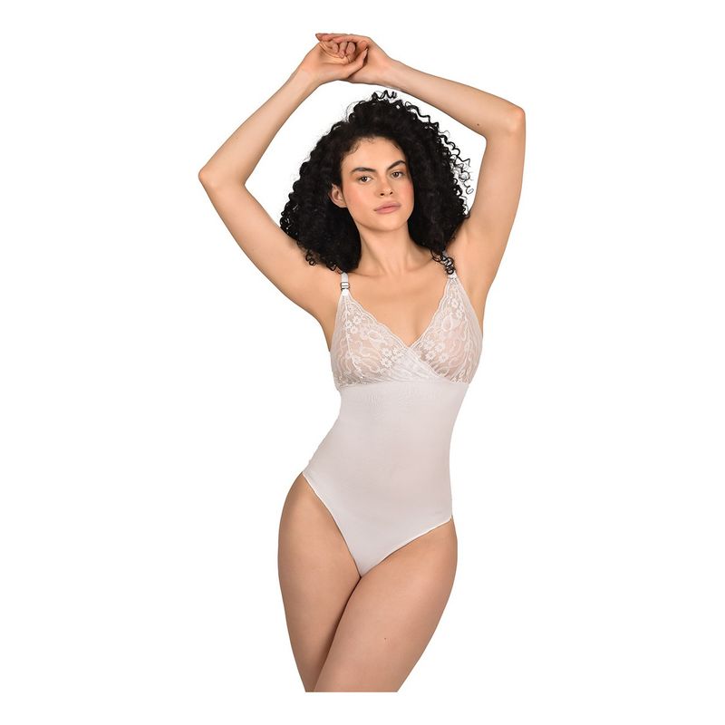 RITCHI - Faja Panty Control Abdomen con Diseño en Busto y Encaje Floral Ritchi
