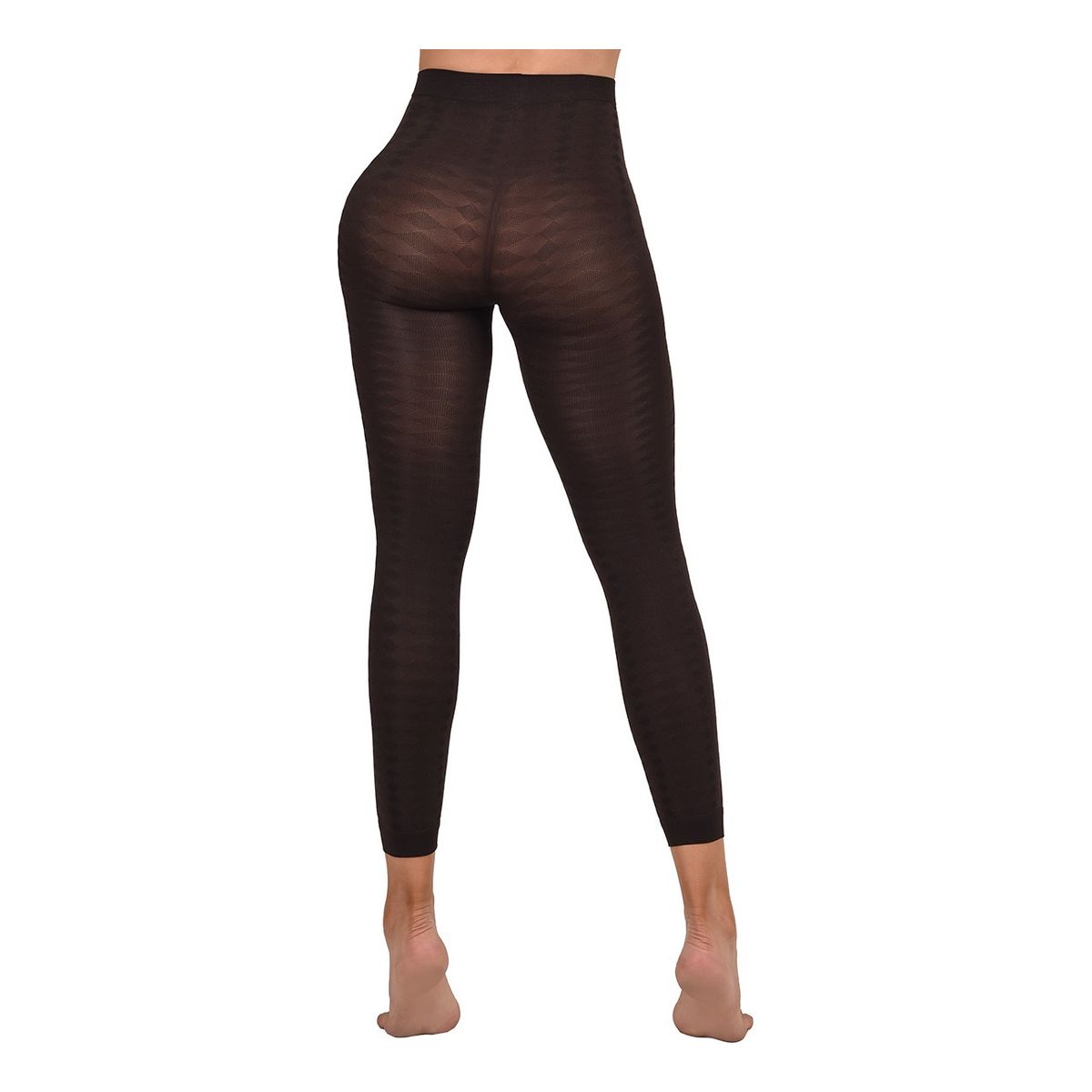 RITCHI - Leggins para Mujer Ritchi Ajuste Perfecto Transparencia Media Diseño en Rombos