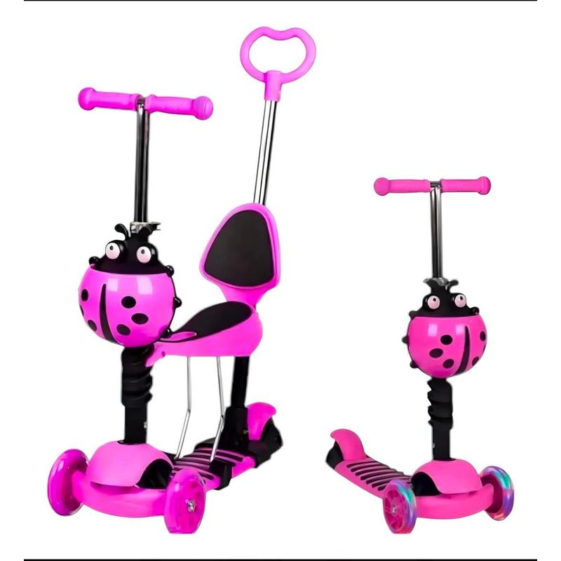 GENERICO - Patineta Mariquita  Para Niñas 5-en-1 Luces LED