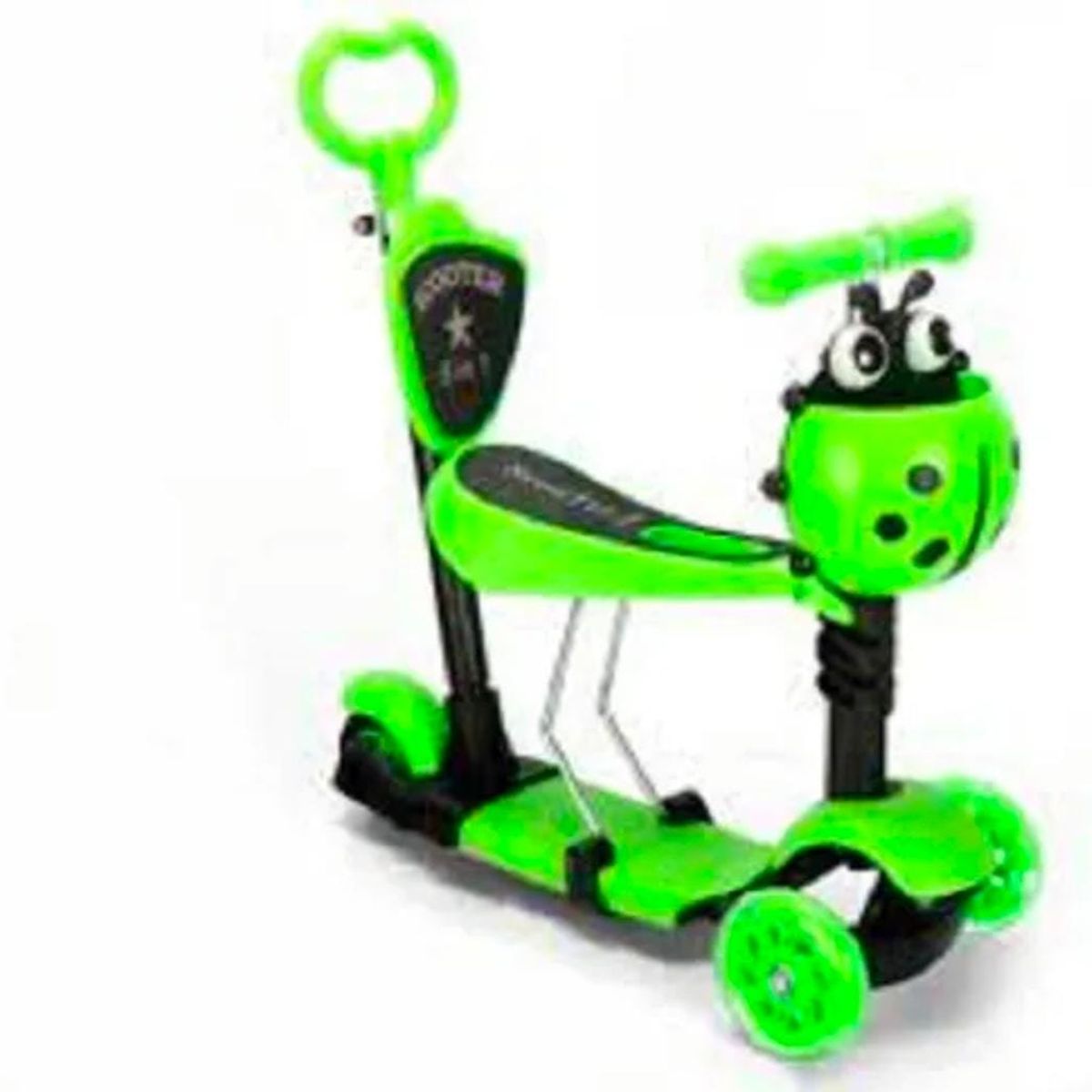 GENERICO - Patineta Mariquita  Para Niños 5-en-1 Luces LED