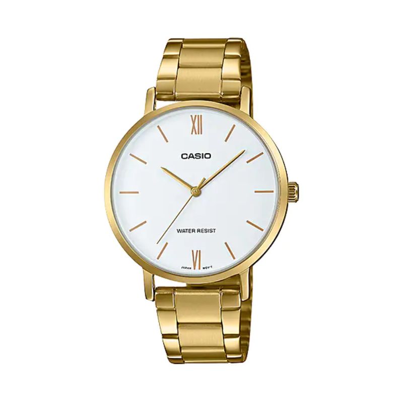 CASIO - Reloj Casio Acero Mtp-Vt01g-7b Unisex Elegante