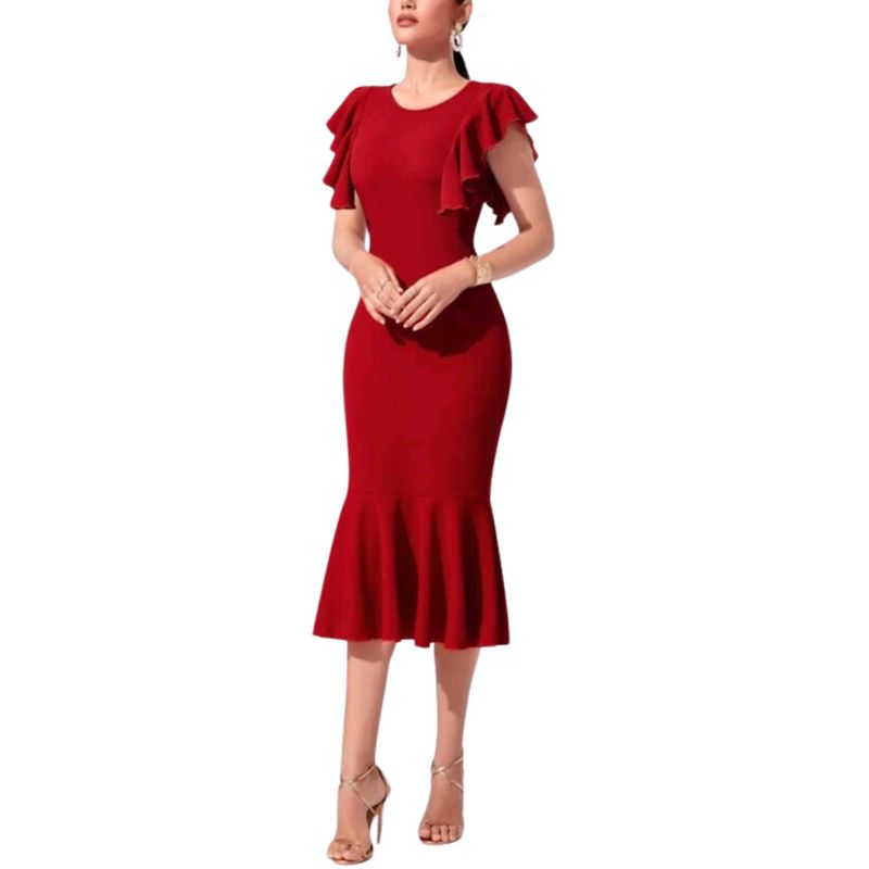 NEGRELI - VESTIDO DE MUJER CEÑIDO DISEÑO UNICO