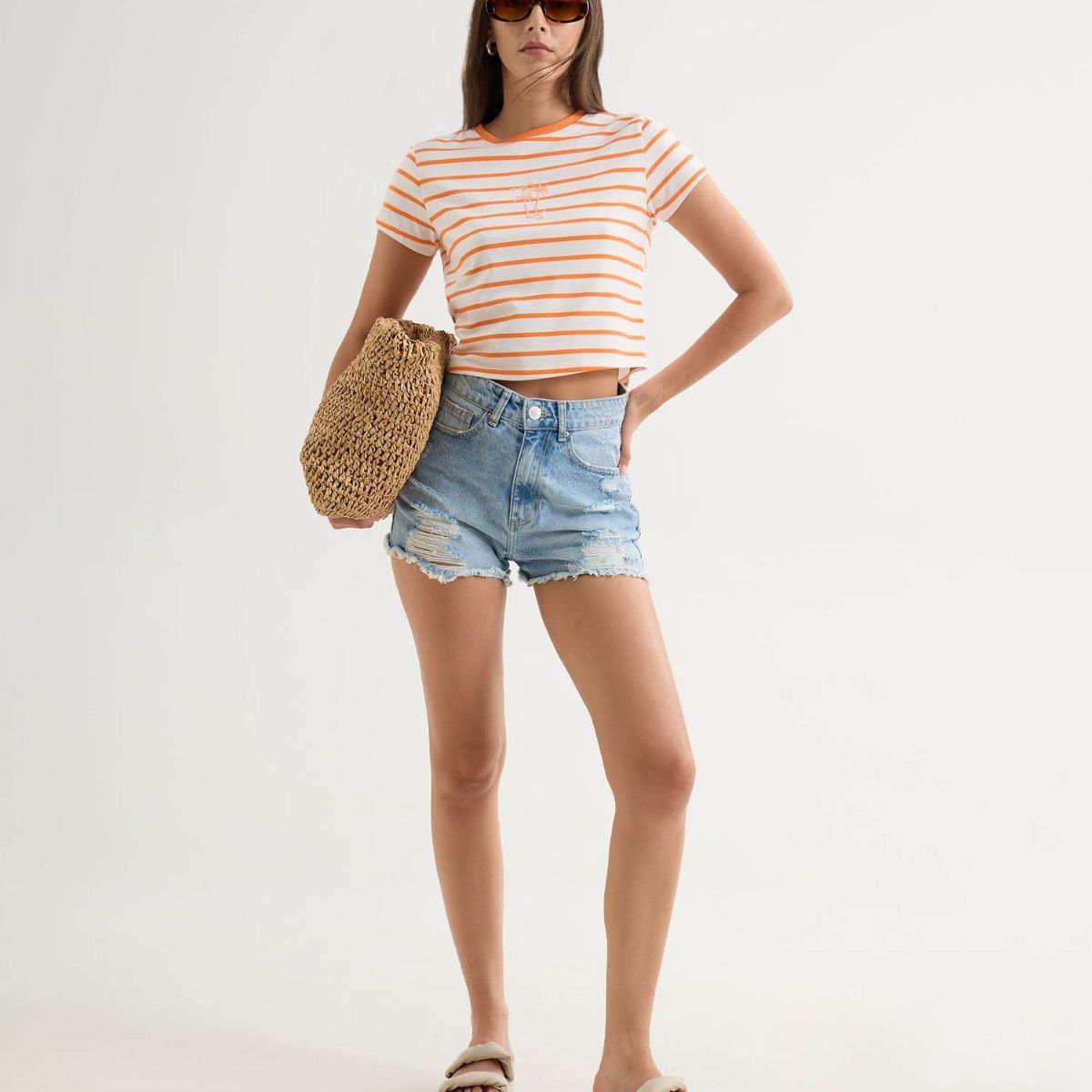 SEVEN SEVEN - Short Para Mujer Relax Color Azul Marca Seven Seven #28191081