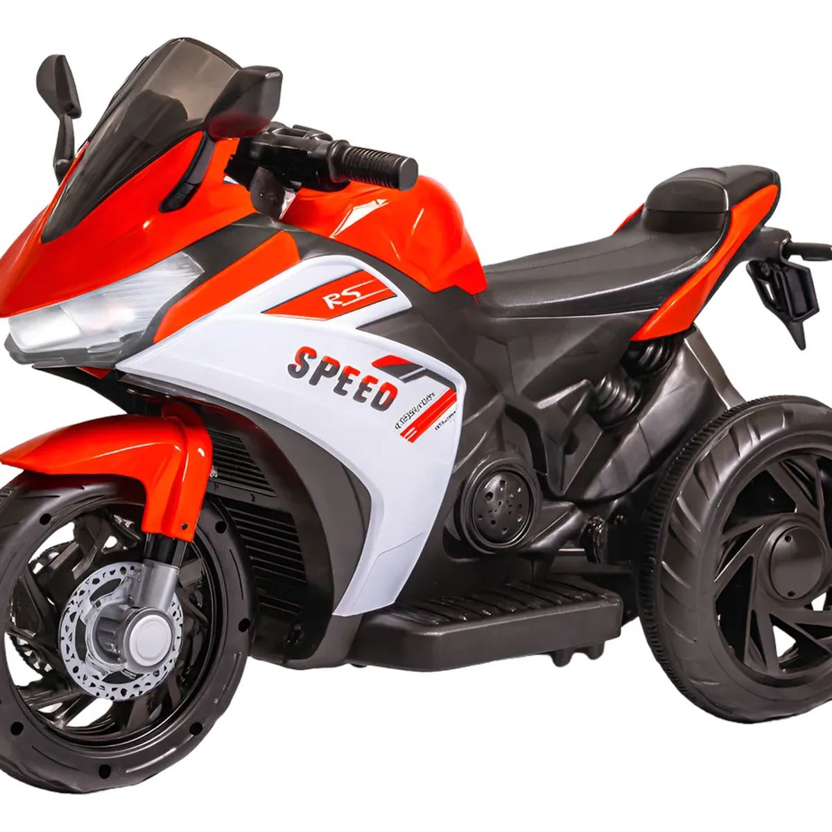 JUGANDO Y EDUCANDO - Moto Eléctrica Policía 6v Sonidos Y Luces rojo para Niños