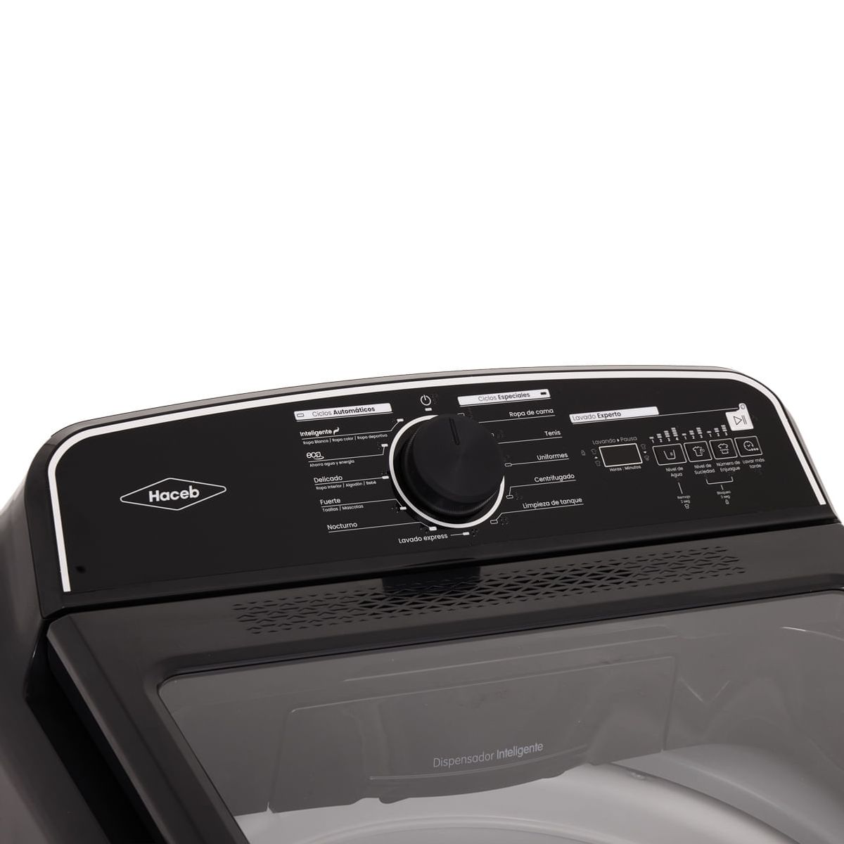 HACEB - Lavadora Haceb carga superior 18 Kg con perilla negra