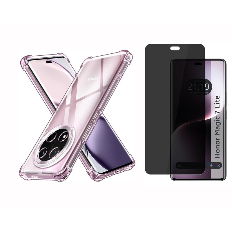 GENERICO - Funda Airbag Antichoque + Hidrogel  Antiespia Para Honor Magic 7 Lite