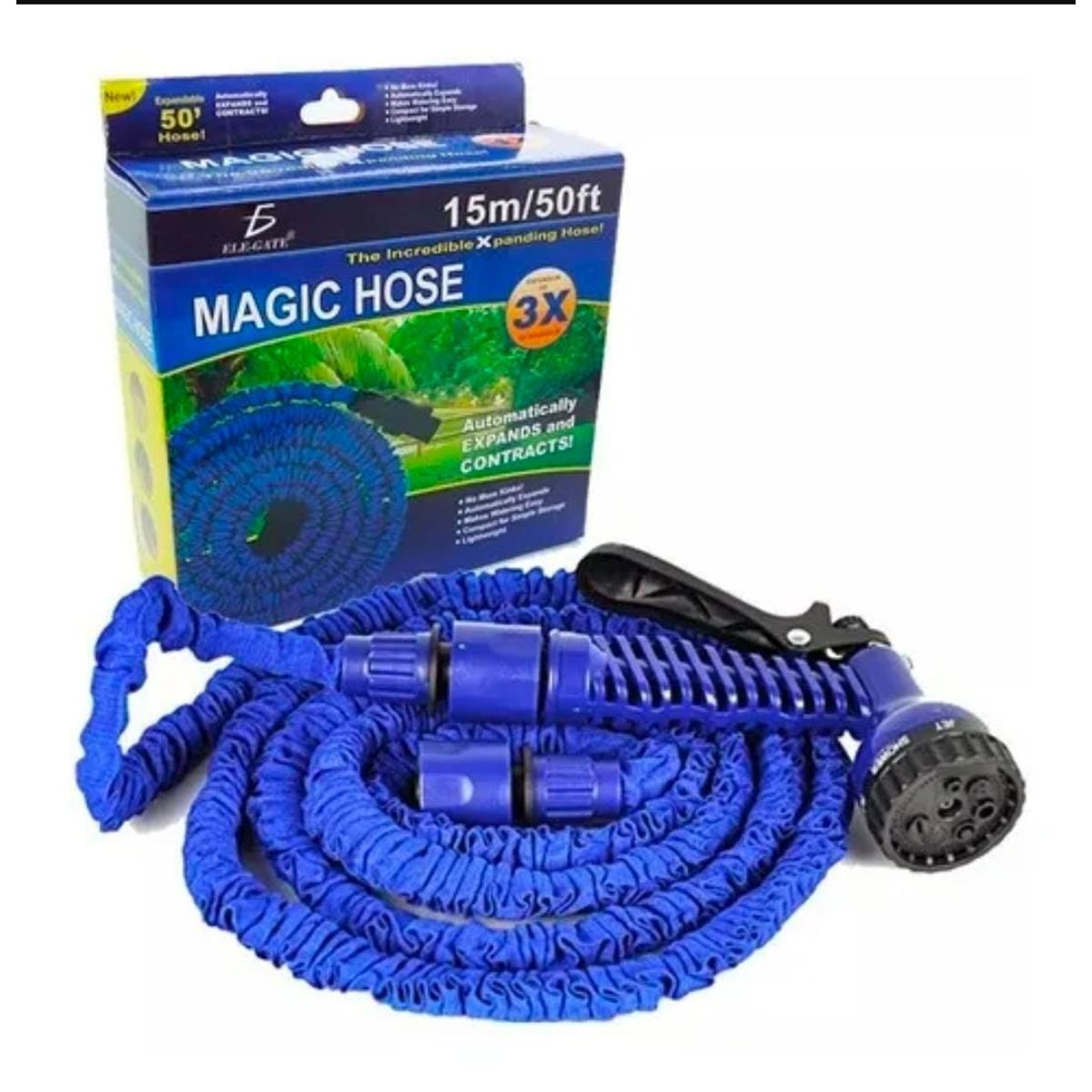 MAGIC HOSE - Manguera Expandible Magic Hose 15 Metros + Pistola