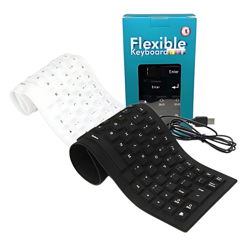 GENERICO - Teclado Alambrico De Silicona Flexible Usb Para computador
