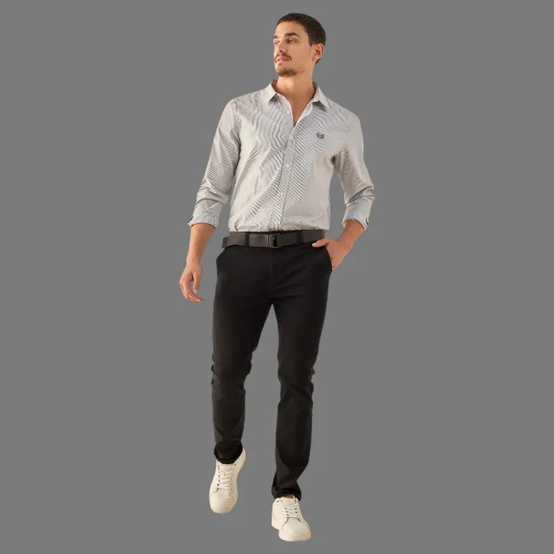 ESPRIT - Esprit Pantalón para Hombre Slim Fit con Cinturón