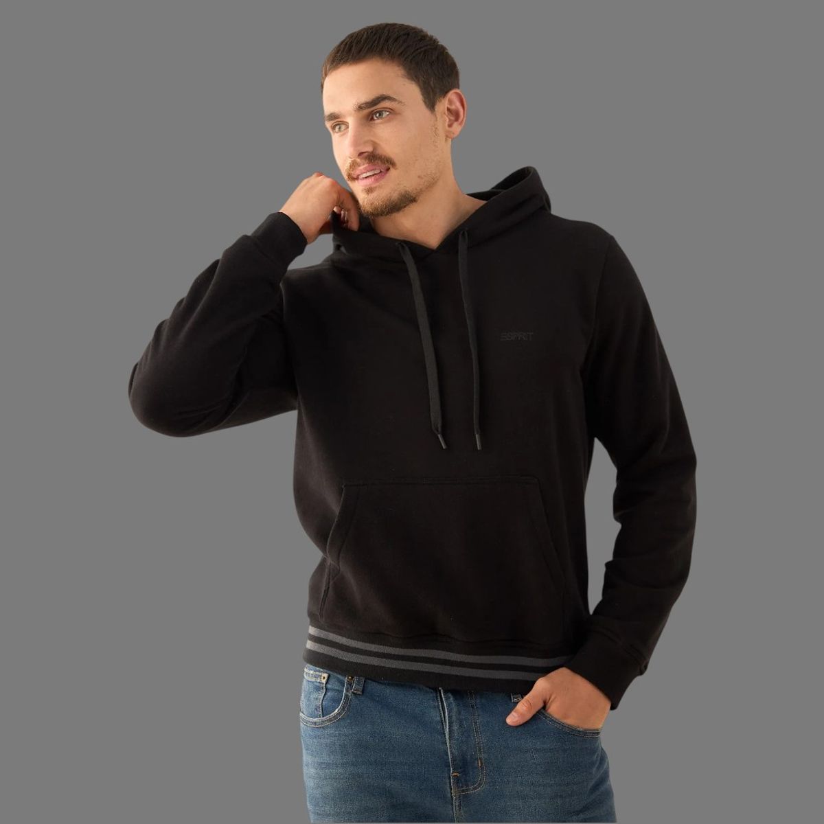 ESPRIT - Esprit Sudadera para Hombre con Capucha