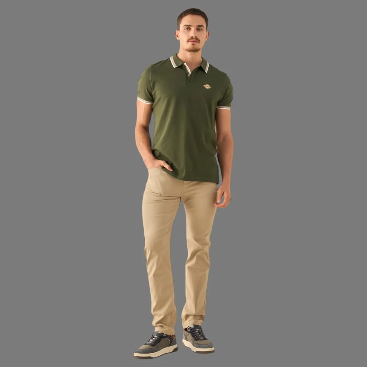 ESPRIT - Esprit Pantalón para Hombre Casual con Acabados Premium