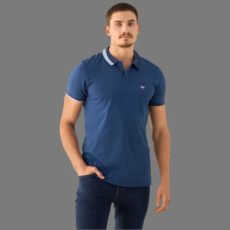 ESPRIT - Esprit Camisa Tipo Polo para Hombre con Detalles Heritage