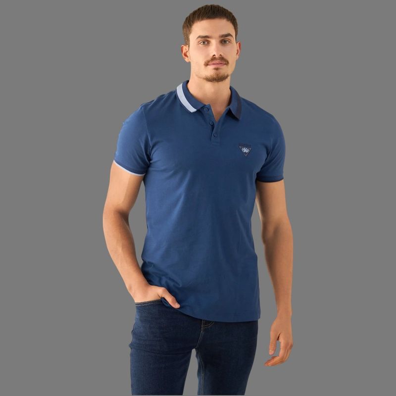 ESPRIT - Esprit Camisa Tipo Polo para Hombre con Detalles Heritage