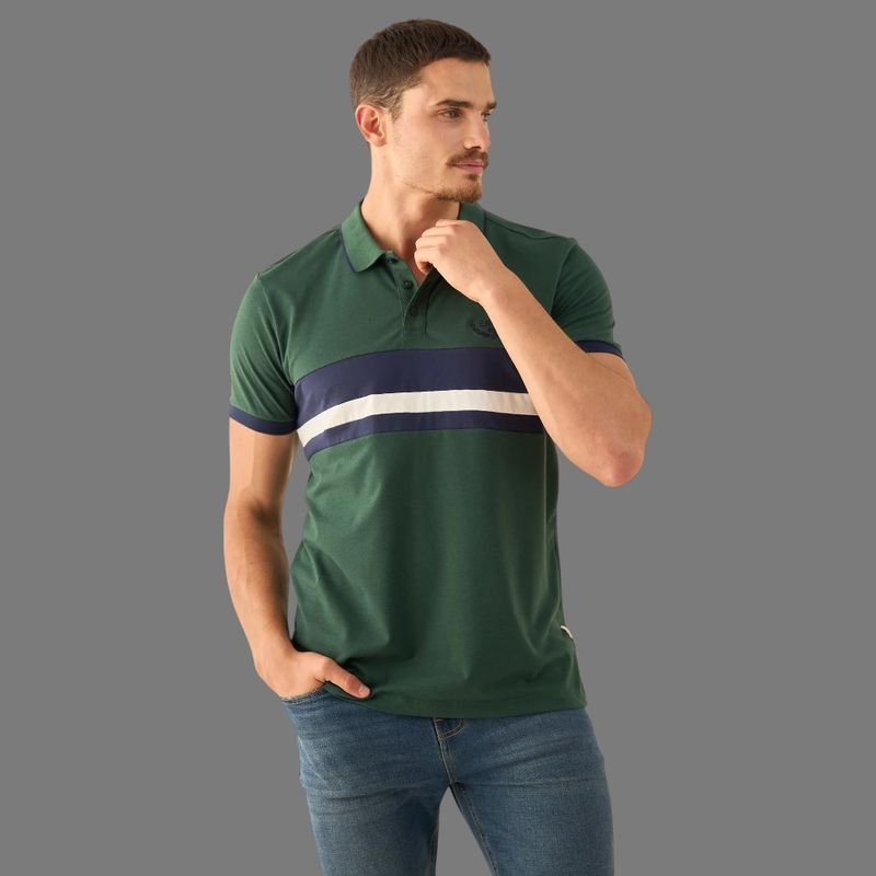 ESPRIT - Esprit Camisa Tipo Polo para Hombre Diseño con Franjas