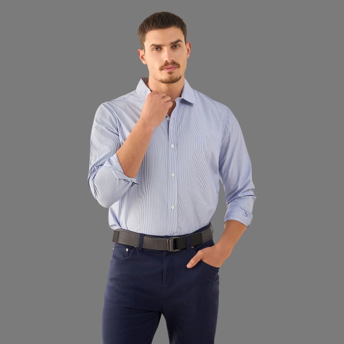ESPRIT - Esprit Camisa para Hombre Diseño Rayado Premium
