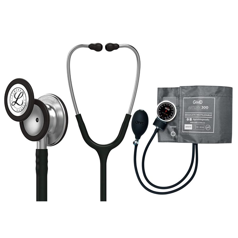 LITTMANN - Fonendoscopio Littmann Classic Iii Black 5620 + Tensiometro Artery