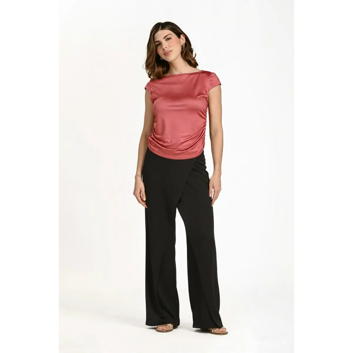 BELIFE - Pantalón negro para mujer