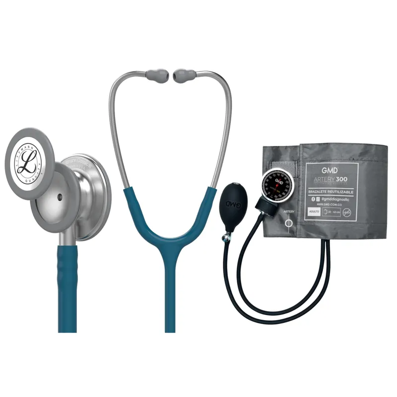 LITTMANN - Fonendoscopio Littmann Classic Iii Caribbean 5623 + Tensiometro Artery