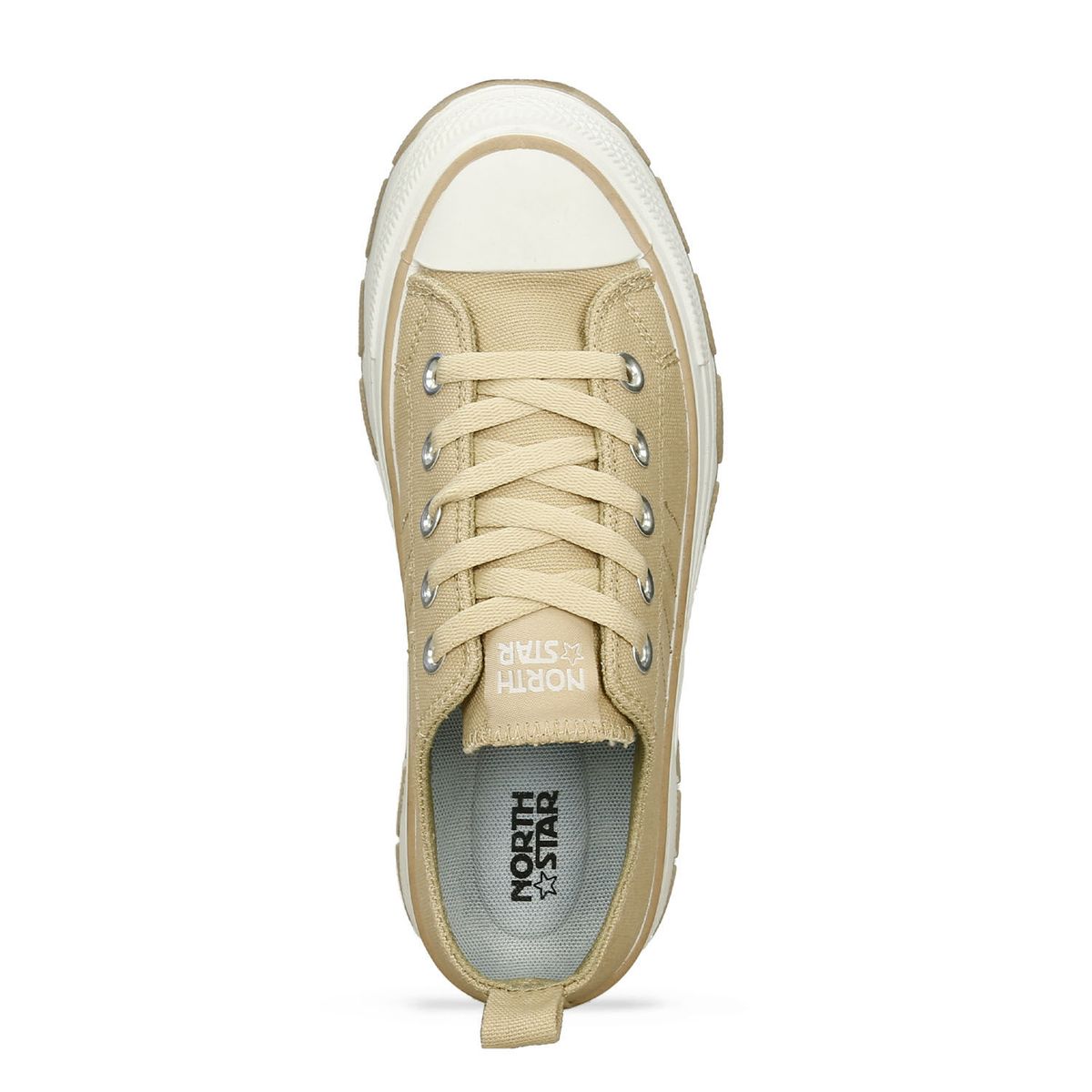 NORTH STAR - Tenis Para Mujer North Star Beige Isla Hare Canvas