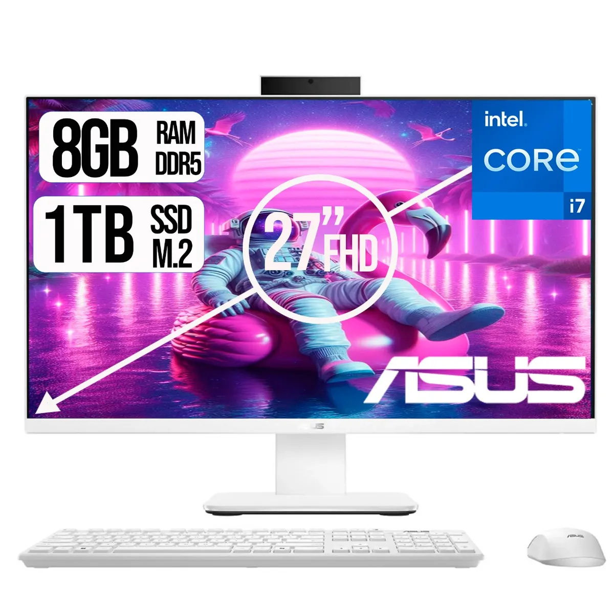 ASUS - TODO EN UNO ASUS INTEL CORE I7-13620H SSD 2TB RAM 8GB  FHD 27" LCD