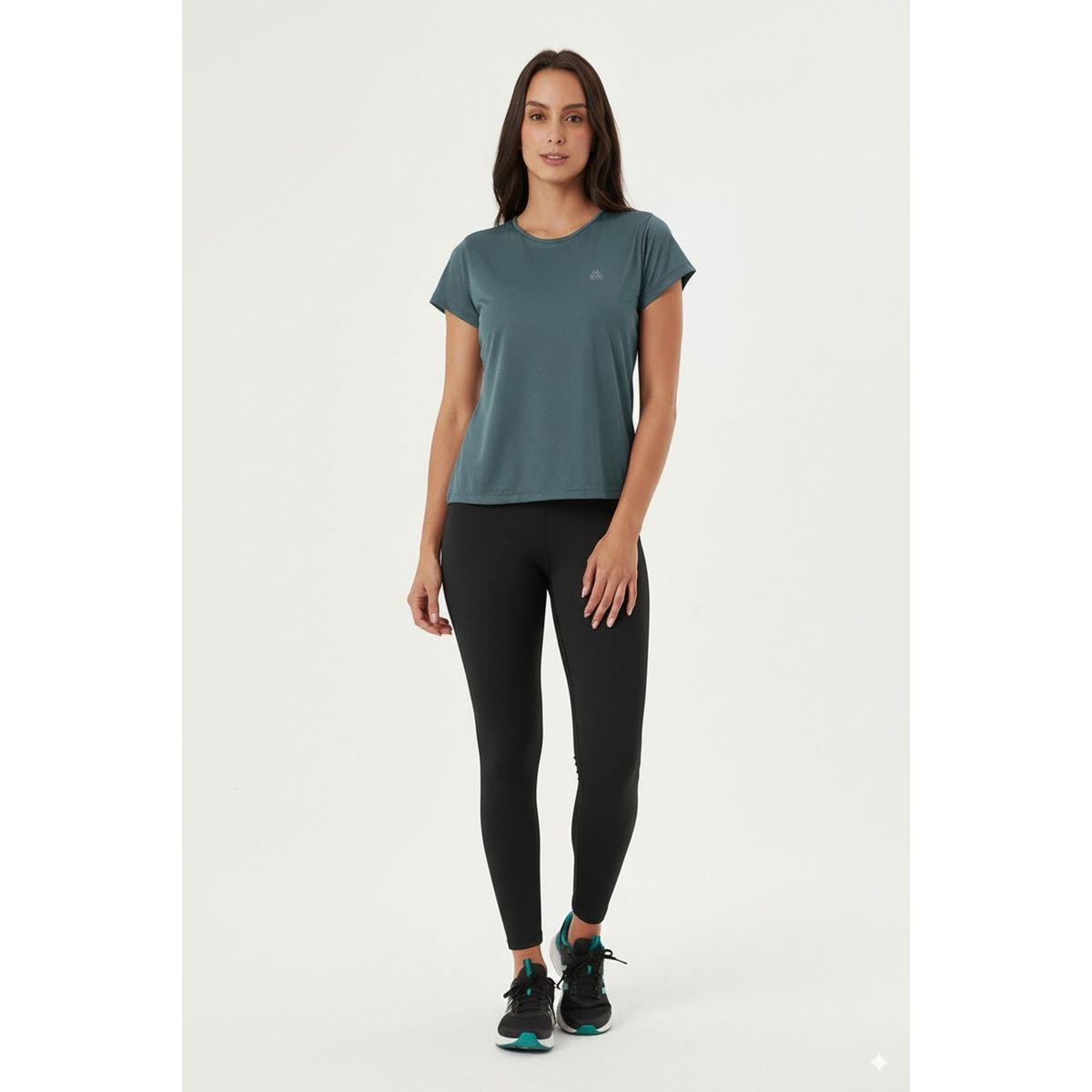 BELIFE - Camiseta deportiva verde manga corta