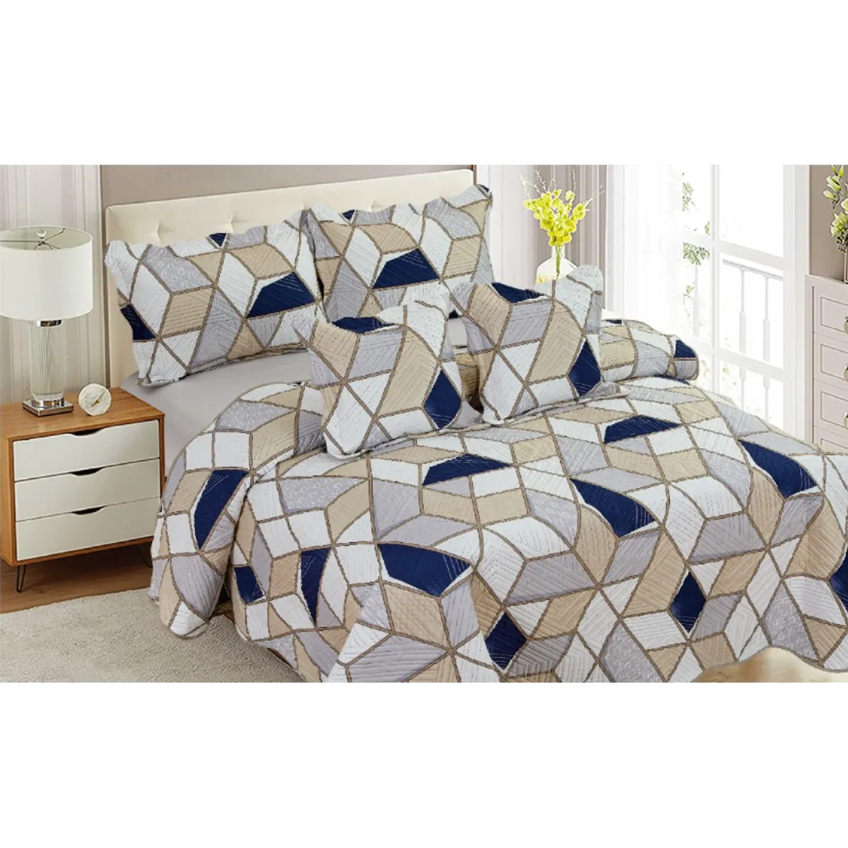 MAJESTIC IMPERIAL - Cubrecama (edredón) Para Cama Doble (140), Majestic 5 Piezas