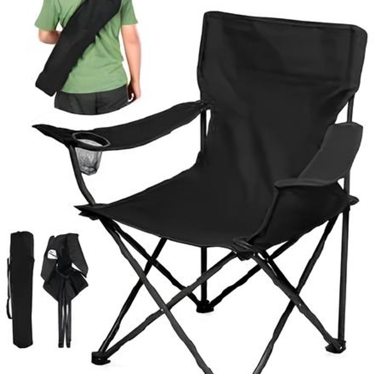 GENERICO - Silla Plegable Portátil para Camping