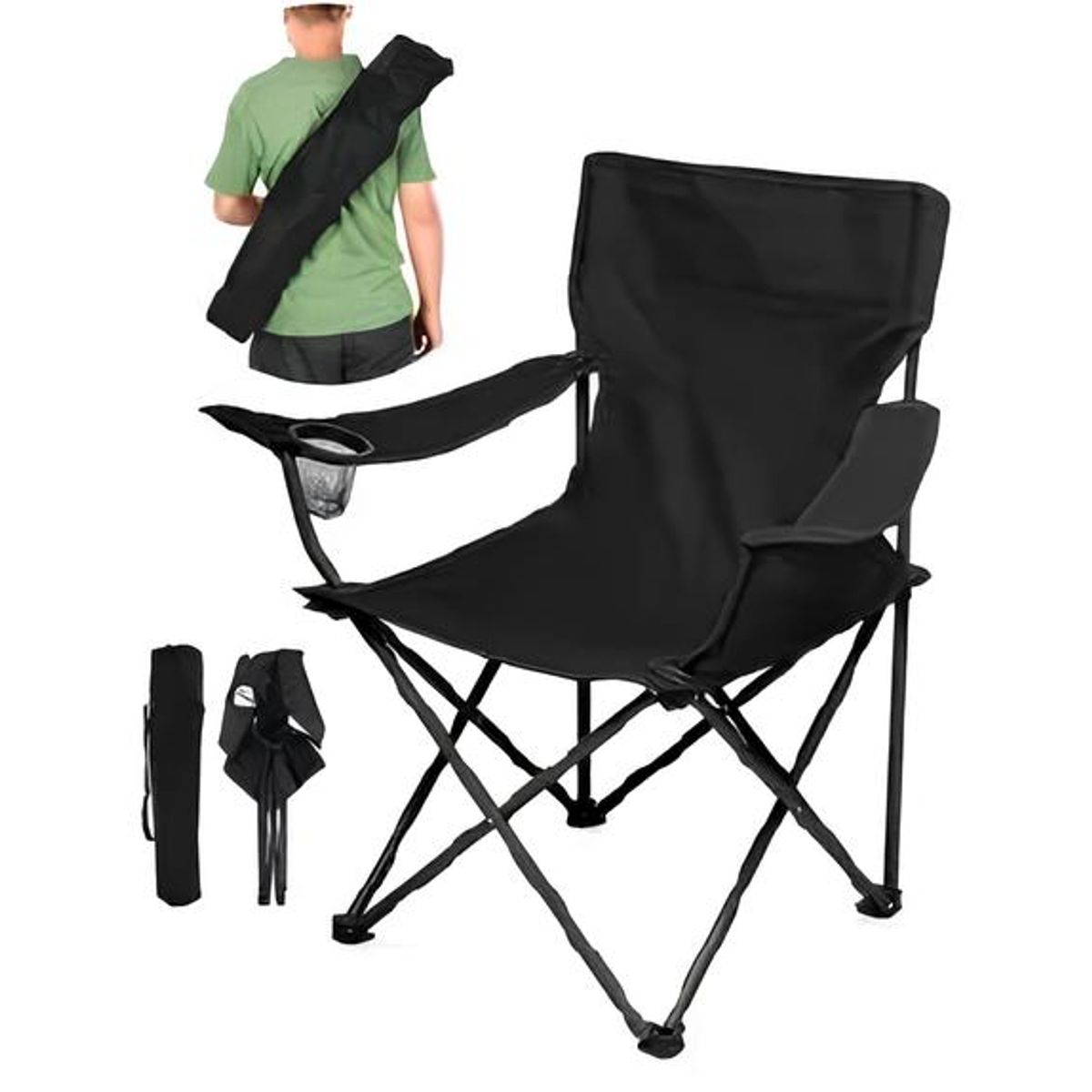 GENERICO - Silla Plegable Portátil para Camping