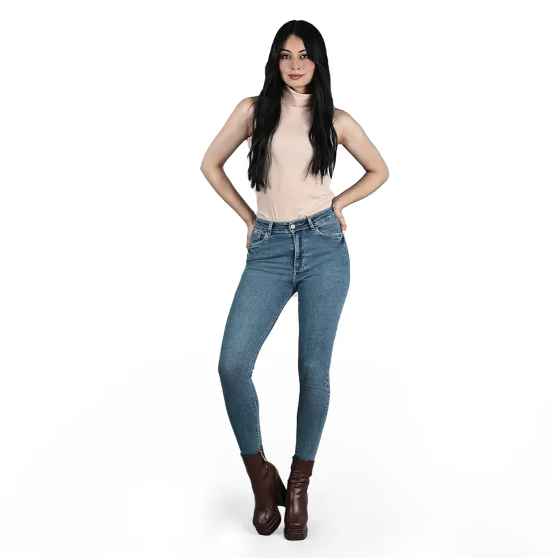 ZOE COMPANY - Jean Dama Skinny Oro Rosa  Zoe Company