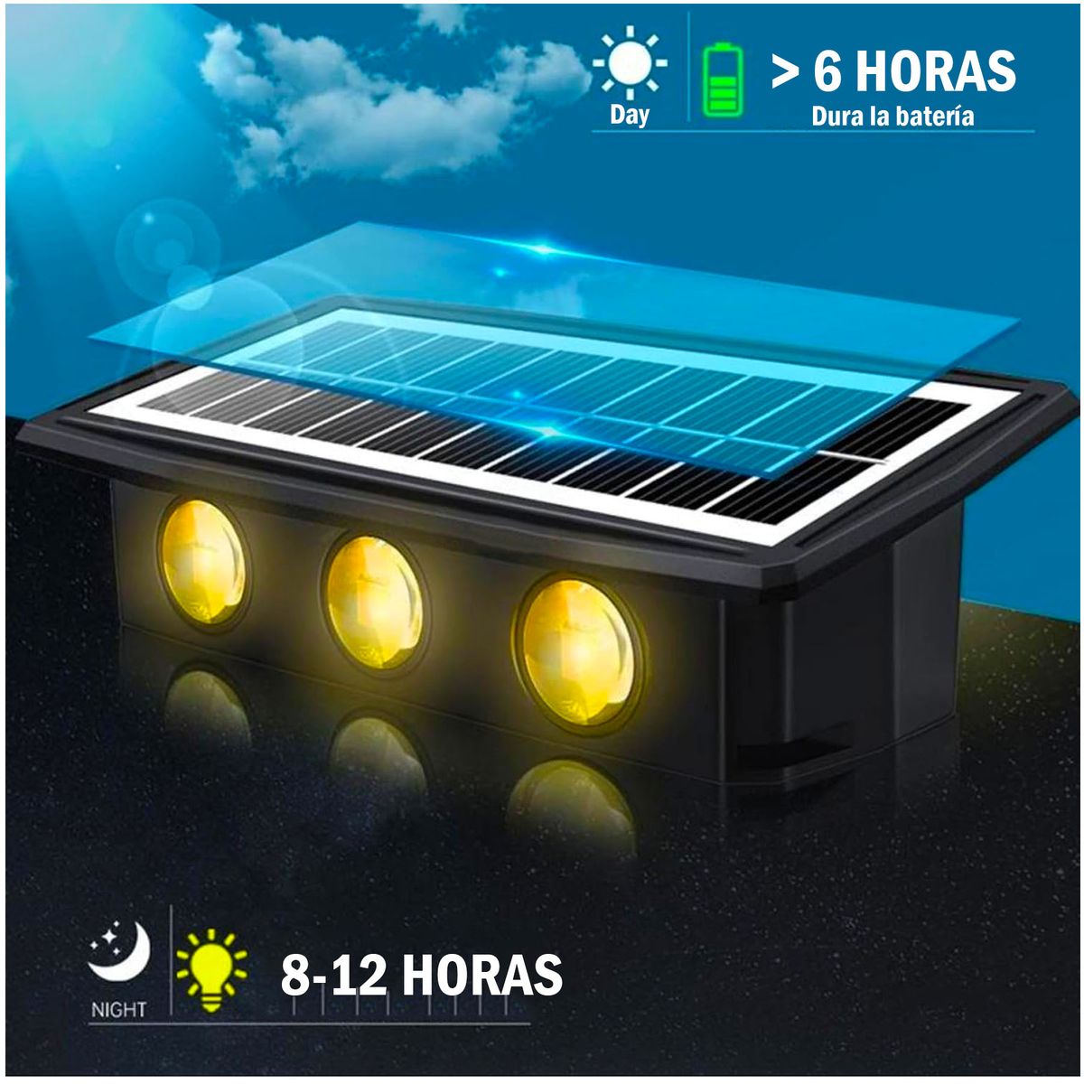 ONE PIXEL - Lampara Solar Para Jardín Decorativa Luz Exterior Led Iluminación